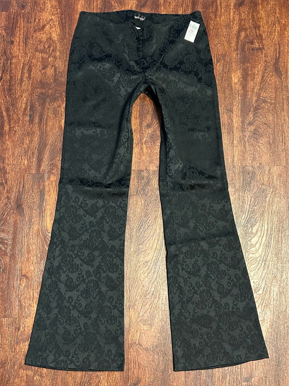 Y2K Deadstock with tags WetSeal Victorian Gothic Corset Flare Pants